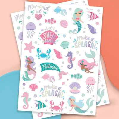 Mermazing Tats - 56 temporary tattoos