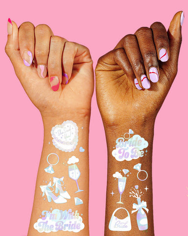 Cloud Nine Tats - 48 foil temporary tattoos