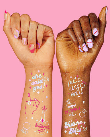 5 Karat Tats - 46 foil temporary tattoos