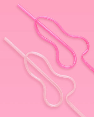 Bling Ring Pen*s Straws - 24 penis straws