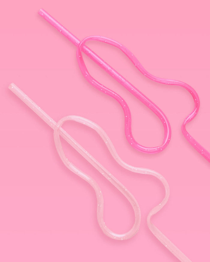 Bling Ring Pen*s Straws - 24 penis straws