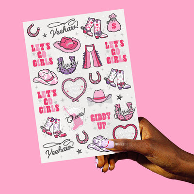 Hoedown Tats - 46 foil temporary tattoos
