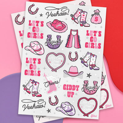 Hoedown Tats - 46 foil temporary tattoos