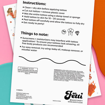 Showgirl Tats - 64 temporary tattoos