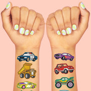 Wheelin Around Tats - 42 foil temporary tattoos