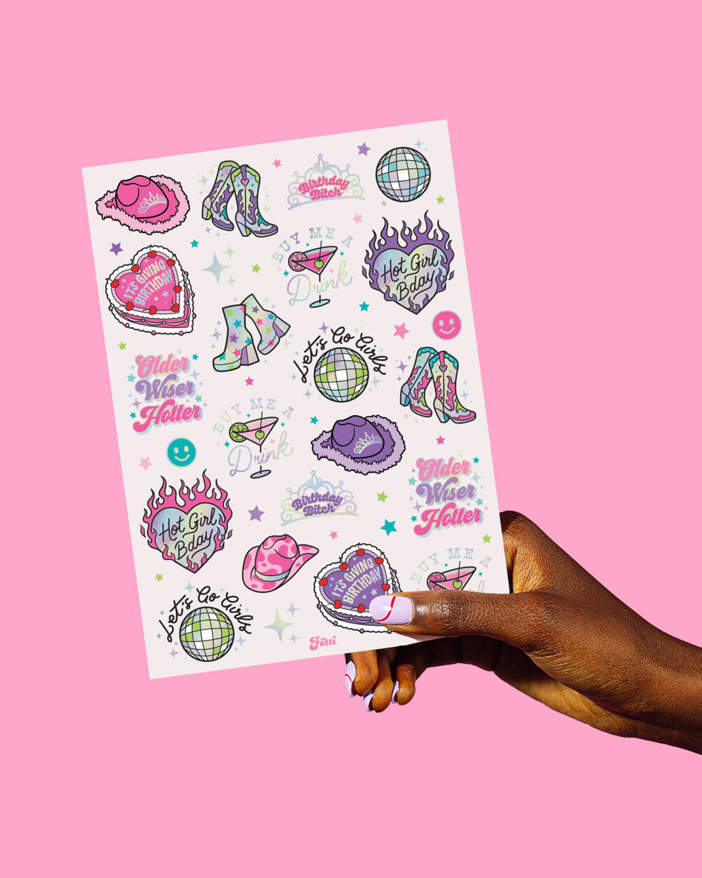 Hot Girl Bday Pack - banners + tats