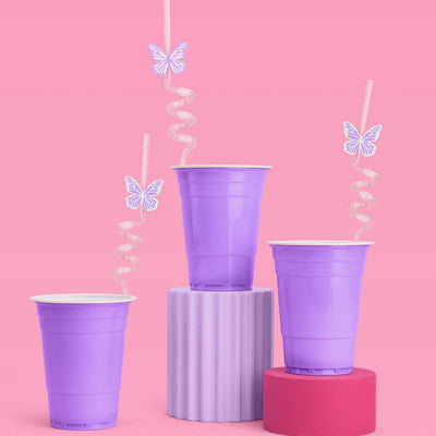 Butterfly Straws - 16 reusable straws