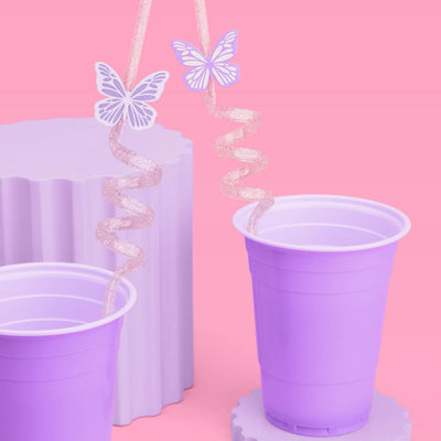 Butterfly Straws - 16 reusable straws