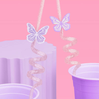 Butterfly Straws - 16 reusable straws