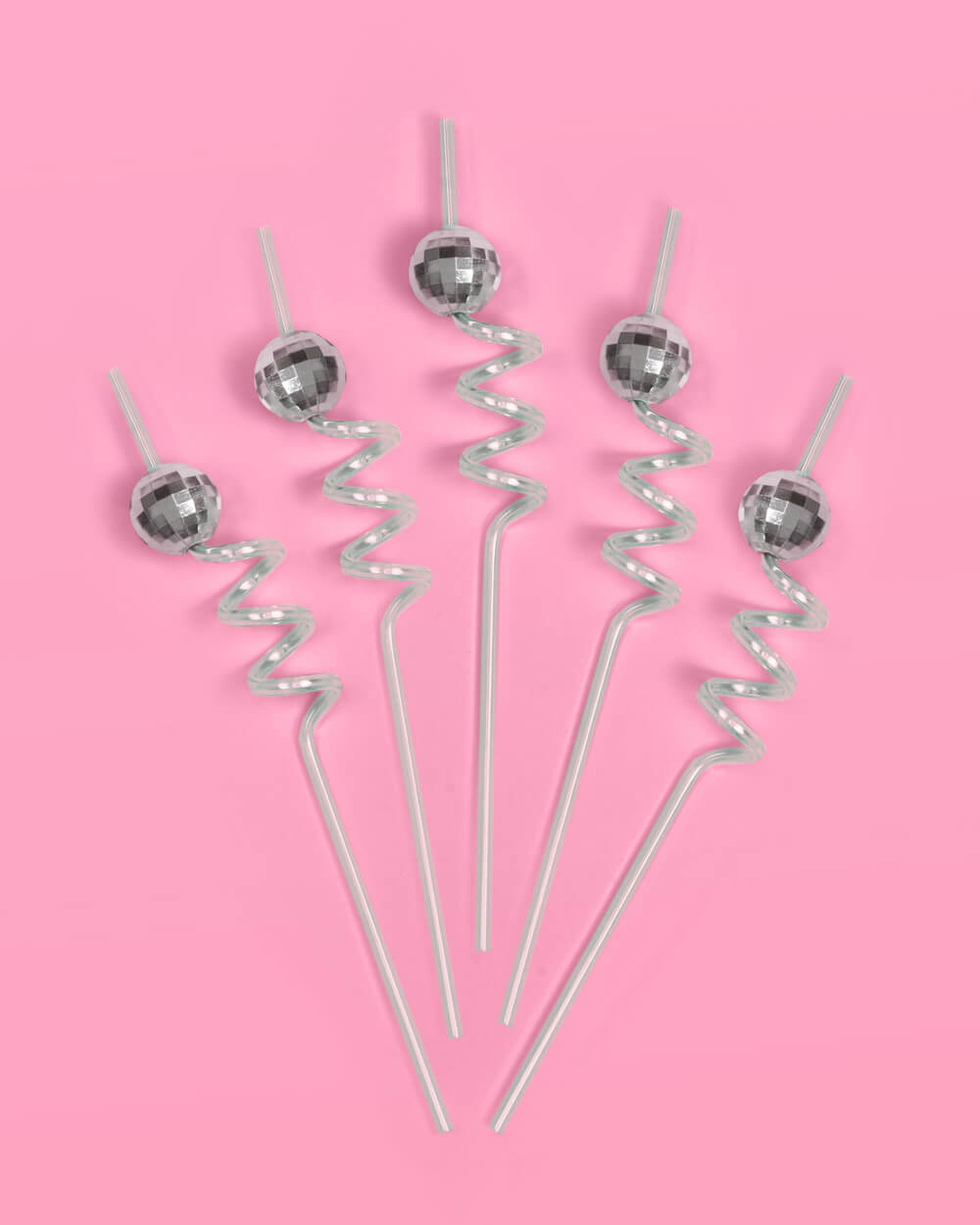 Disco Drinks Pack - disco straws + coasters
