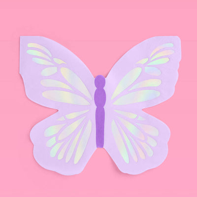 Butterfly Napkins - 25 foil napkins