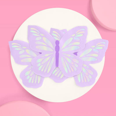 Butterfly Napkins - 25 foil napkins