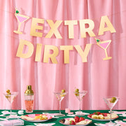 Extra Dirty Banner - gold foil banner