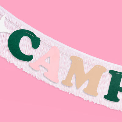 Camp Bride Banner - two piece banner