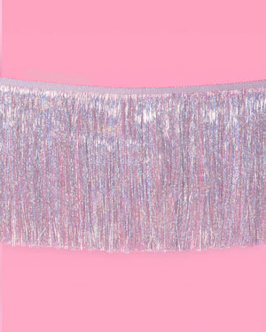 Shimmer Fringe - iridescent banner