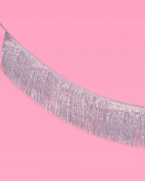 Shimmer Fringe - iridescent banner