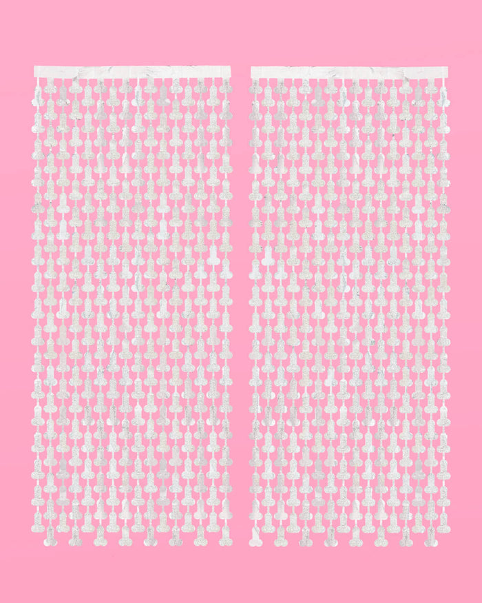 Penis Curtain Pack - iridescent foil curtains