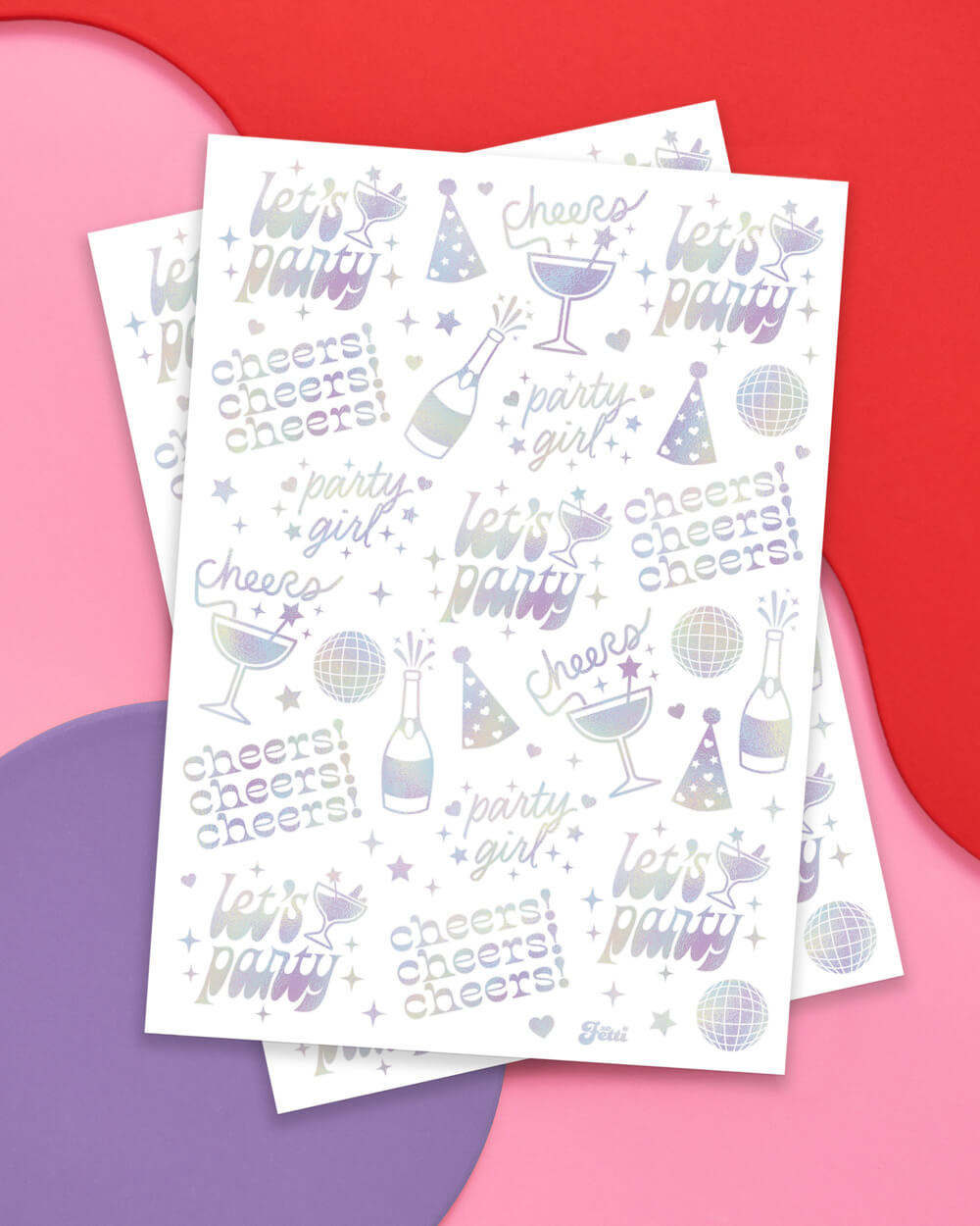 Party Girl Tats - 52 foil temporary tattoos