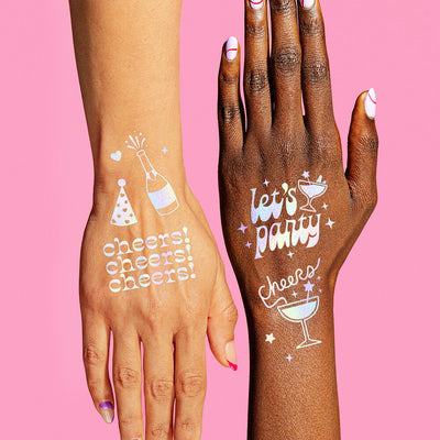 Party Girl Tats - 52 foil temporary tattoos
