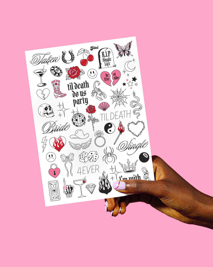 Bride or Die Pack - gloves, necklace + tattoos