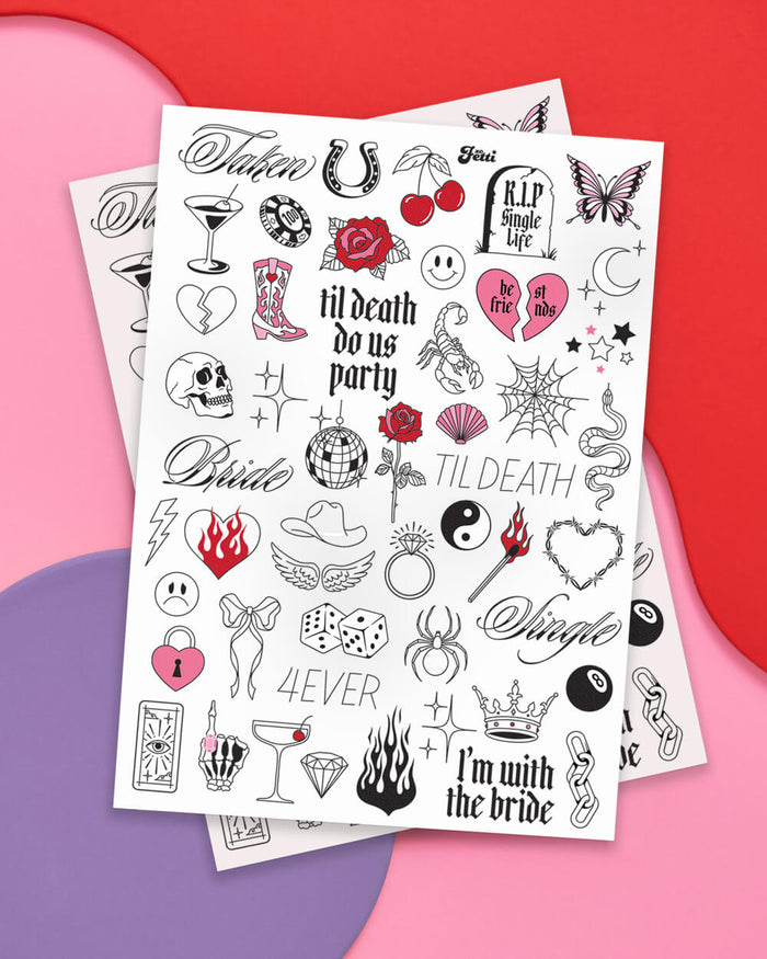 Bride or Die Pack - gloves, necklace + tattoos