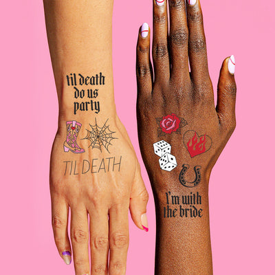 4Ever Tats - 100 foil temporary tattoos