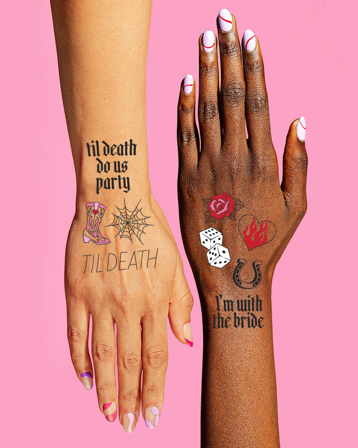 Bride or Die Pack - gloves, necklace + tattoos