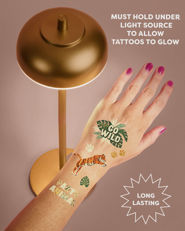 Go Wild Glo Tats - 52 temporary tattoos
