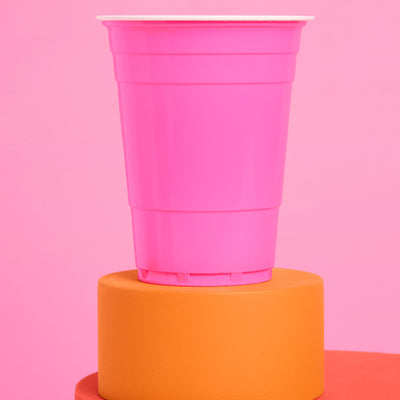 Pink Friday Cups - 50 matte pink 16 oz cups