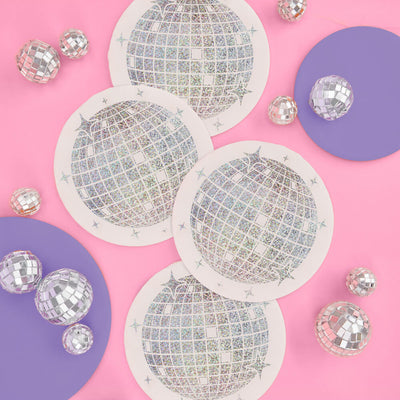 Shimmer Disco Pack - tablecloth, plates + napkins