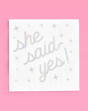 Engaged Era Napkins - 25 foil napkins