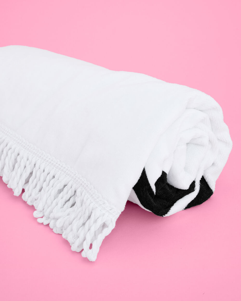 Classic Bride Beach Towel - fringe cotton towel
