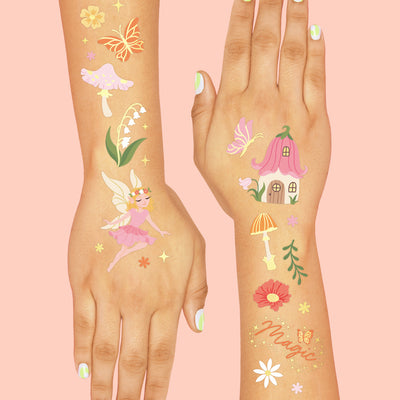 Woodland Fairy Tats - 84 foil temporary tattoos