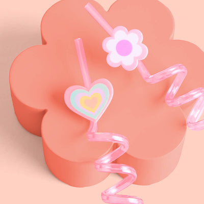 Rainbow Straws - 16 reusable straws