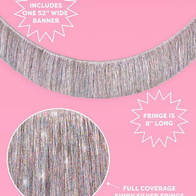 Shimmer Fringe - iridescent banner