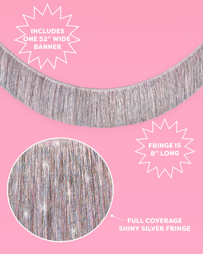 Shimmer Fringe - iridescent banner