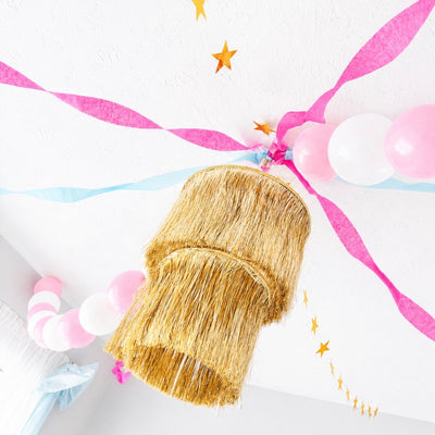 Golden Chandelier - sparkly foil chandelier