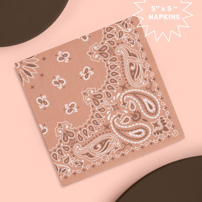 Wild Wild West Napkins - 25 printed napkins