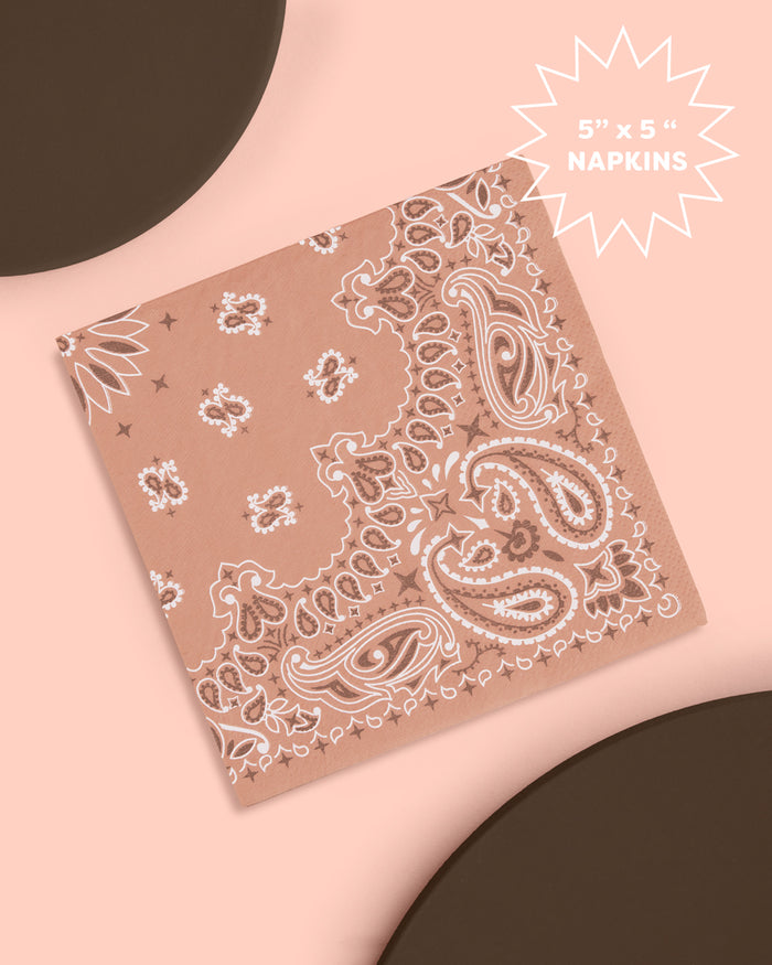 Wild Wild West Napkins - 25 printed napkins