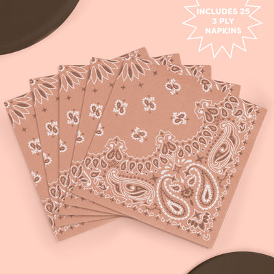Wild Wild West Napkins - 25 printed napkins