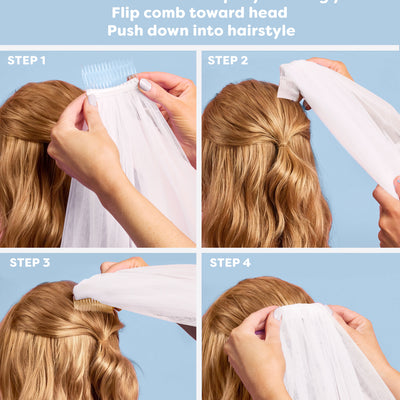 Lace on Lace Veil - layered multi lace veil