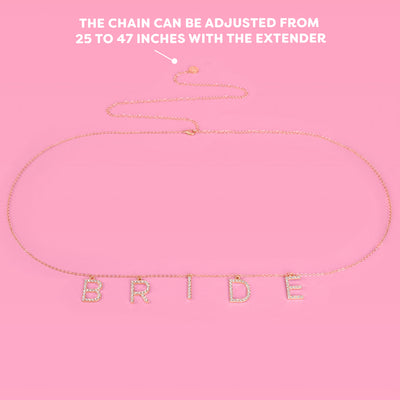 Bride Belly Chain - charm belly chain