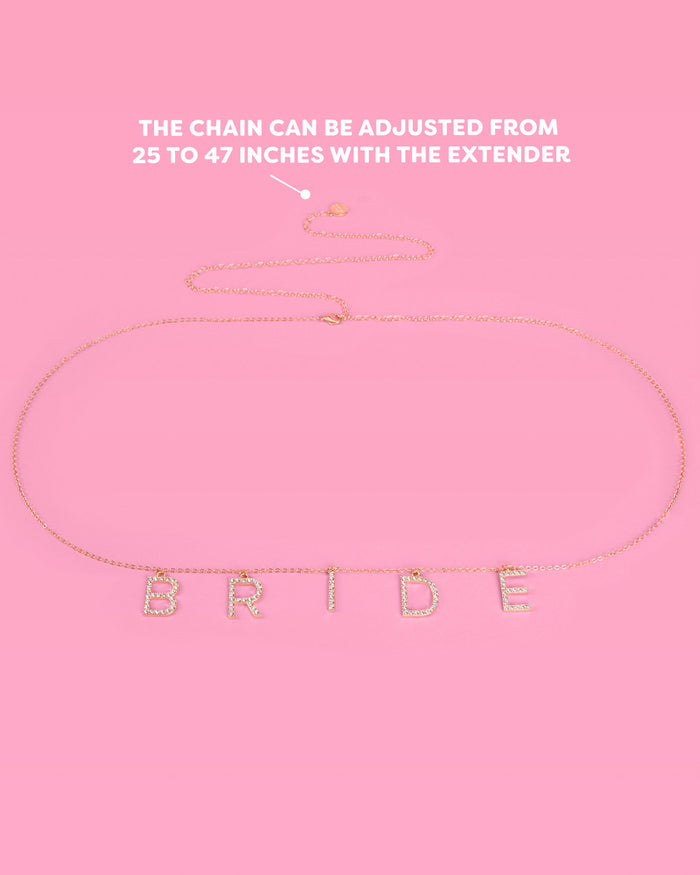 Bride Belly Chain - charm belly chain