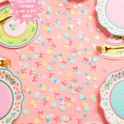 Tea Party Confetti - 200 pc pastel confetti set