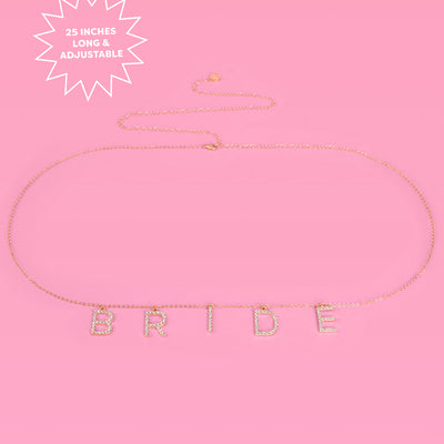 Bride Belly Chain - charm belly chain