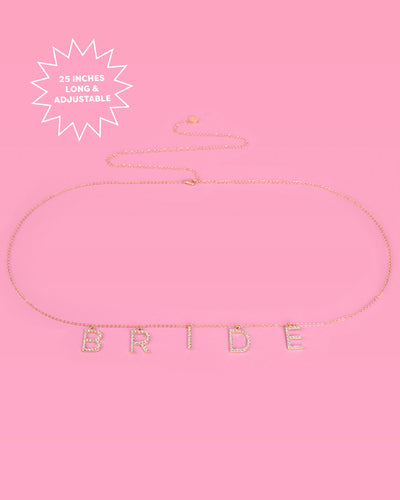Bride Belly Chain - charm belly chain