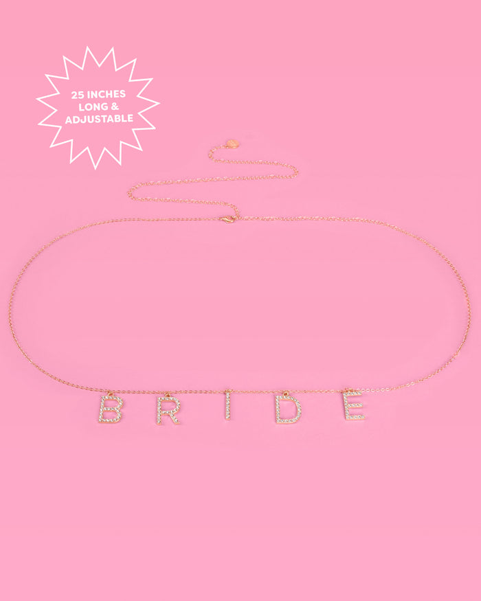 Bride Belly Chain - charm belly chain