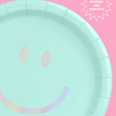 Smiley Plates - 24 paper plates