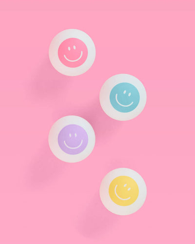 Smiley Pong Balls - really cute pong balls