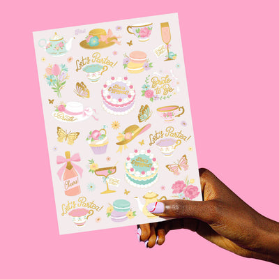 Partea Time Tats - 50 foil temporary tattoos